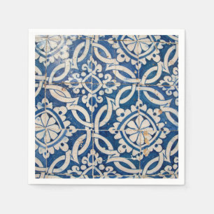 Vintages portugiesisches Azulejo Serviette