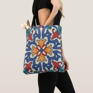 Vintages portugiesisches Azulejos-Muster Tasche