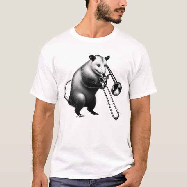 Vintages Possum-Opossum-Peilknochen T-Shirt (Vorderseite)