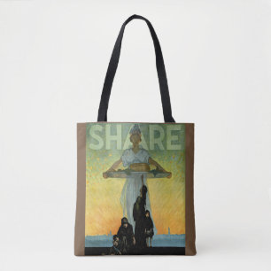 Vintages Poster aus dem Weltkrieg Tasche