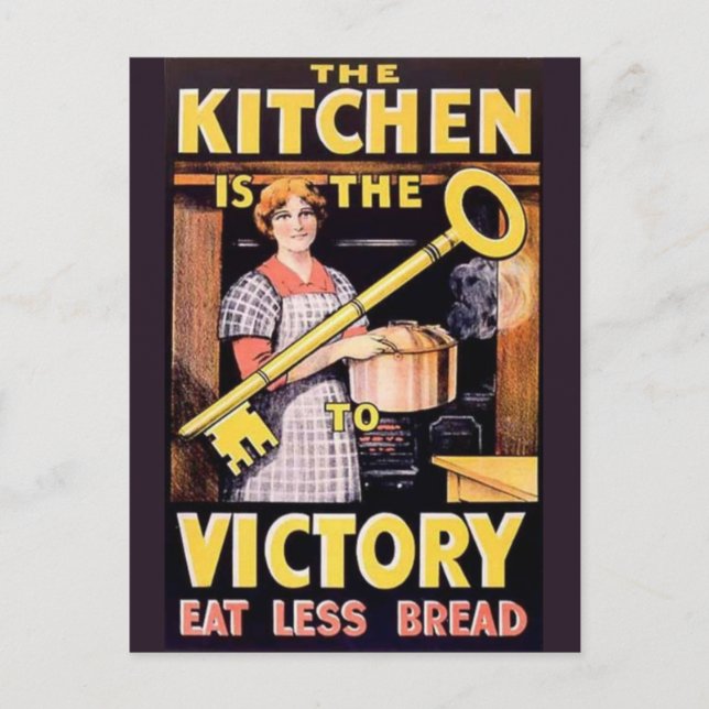 Vintages Poster des Ersten Weltkriegs Postkarte (Vorderseite)