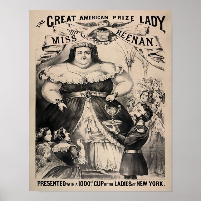 Vintages Poster "The Fat Lady" (Vorne)
