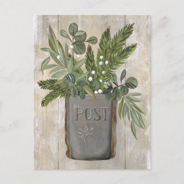 Vintages Postfach Neue Postkarte (Vorderseite)