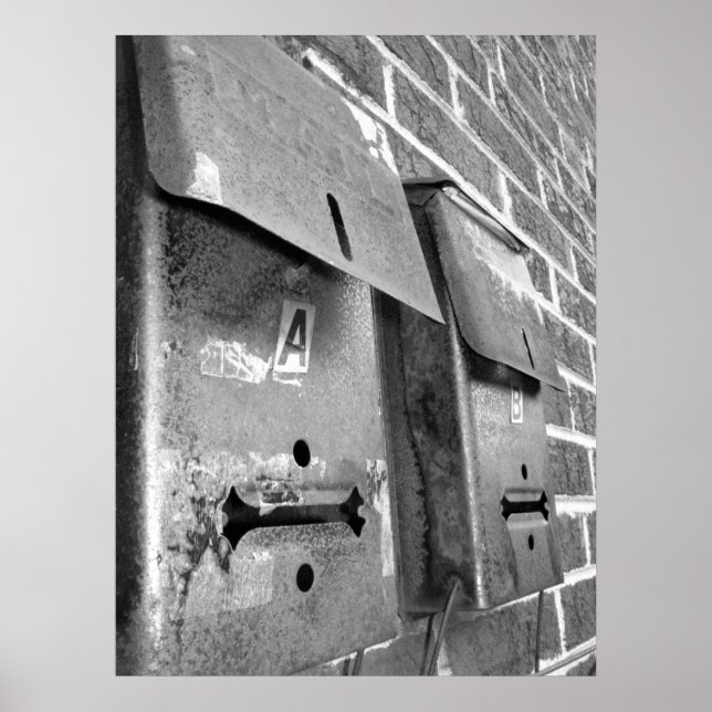 Vintages Postfach-Poster Poster (Vorne)