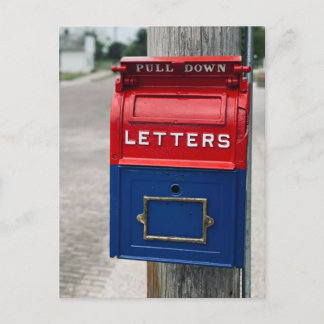 Vintages Postfach Postkarte