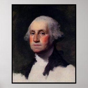 Vintages Präsident-Portrait von George Washington Poster