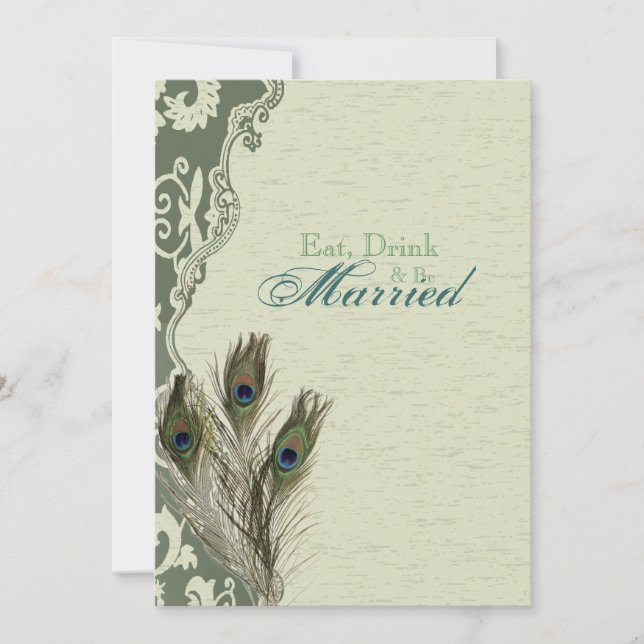 Vintages Probe-Dinner Einladung (Vorderseite)