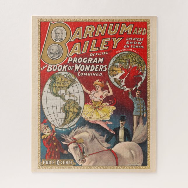 Vintages Programm für Barnum und Bailey (Vertikal)