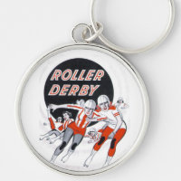 Vintages Programm Rollen-Derbys - Schlüsselkette