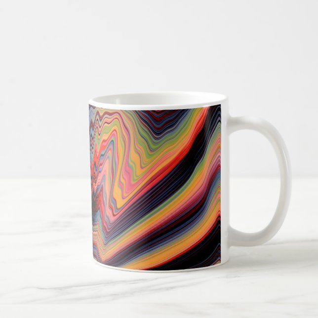 Vintages psychedelisches Muster Kaffeetasse (Rechts)