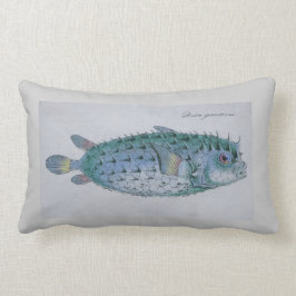 Vintages Pufferfischkissen Lendenkissen