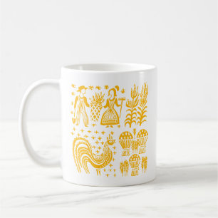 Vintages Pyrex Muster - Butterprint Orange Kaffeetasse