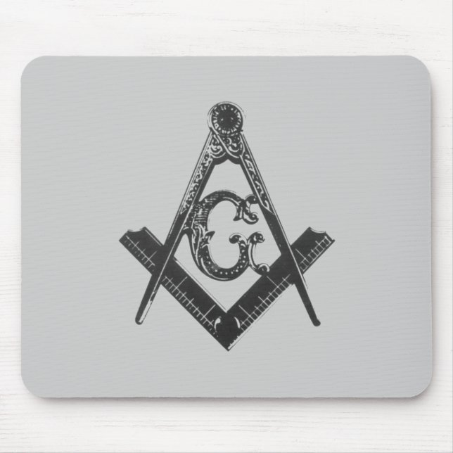Vintages Quadrat u. Kompassse Mousepad (Vorne)