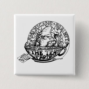 Vintages quadratisches Button