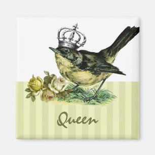 Vintages Queen-Bird-Valentinstag-Geschenk Magnet
