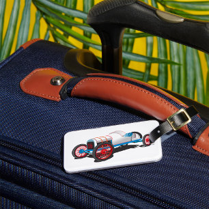 Vintages Race Car Classic Auto Gepäckanhänger