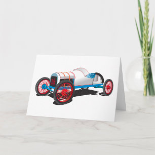 Vintages Race Car Classic Auto Karte