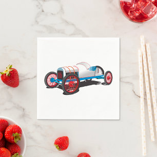 Vintages Race Car Classic Auto Serviette