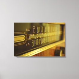 Vintages Radio - das Licht Leinwanddruck