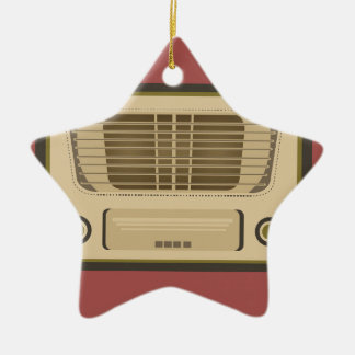 Vintages Radio Keramik Ornament