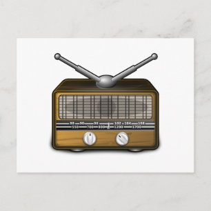 Vintages Radio Postkarte