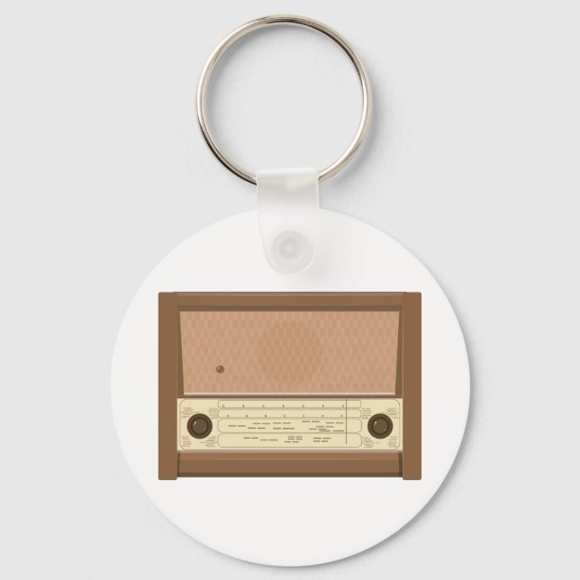 Vintages Radio Schlüsselanhänger (Vorderseite)