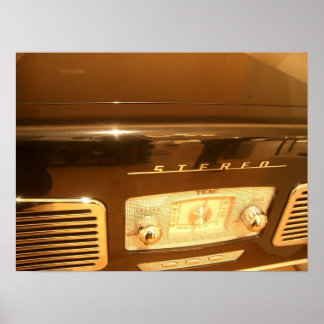 Vintages Radioposter Poster