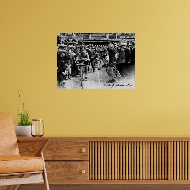 Vintages Radrennen Paris Roubaix 1900 Poster (Wohnzimmer 2)