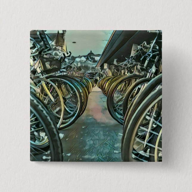 Vintages Radwerk Button (Vorderseite)