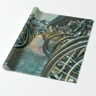 Vintages Radwerk Geschenkpapier