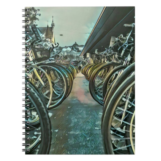 Vintages Radwerk Notizblock (Vorderseite)