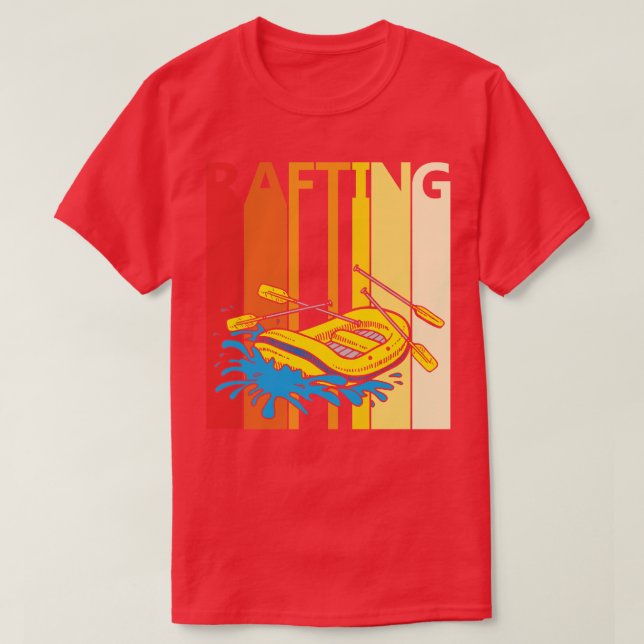 Vintages Rafting-Geschenk der 80er Jahre T-Shirt (Design vorne)