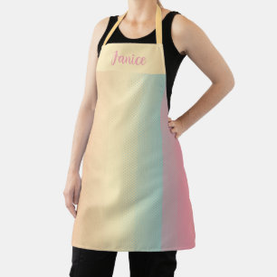 Vintages Rainbow-Retro-Schiebestrahldesign Schürze