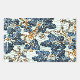 Vintages Reben Rechteckiger Aufkleber