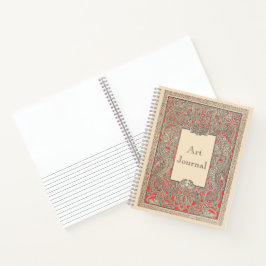 Vintages Red Celtic Royal Dragons Frame Art Journa Notizbuch