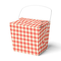 Vintages Red Checkerboard Muster-Vorzugskästchen