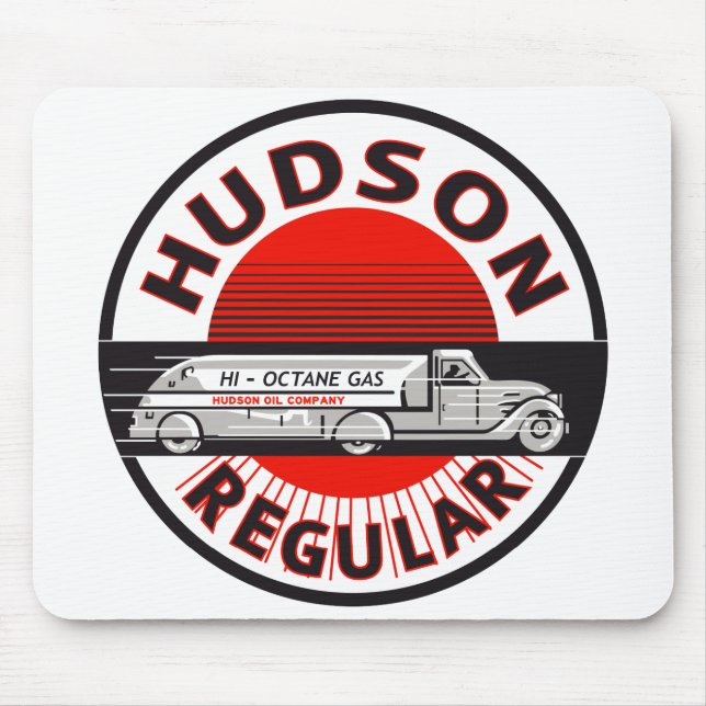Vintages regelmäßiges Benzinzeichen des Hudsons Mousepad (Vorne)