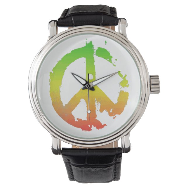 Vintages Reggae-Logo Armbanduhr (Vorderseite)