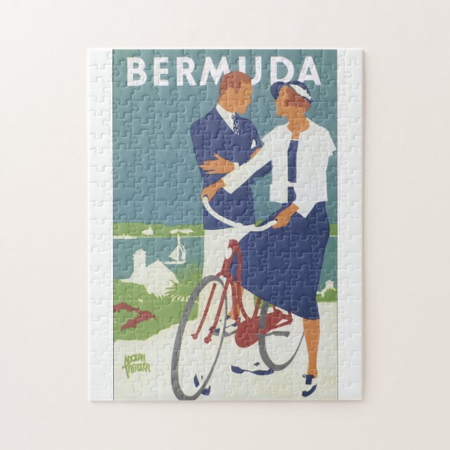 Vintages Reise-Plakat Bermudas (Vertikal)