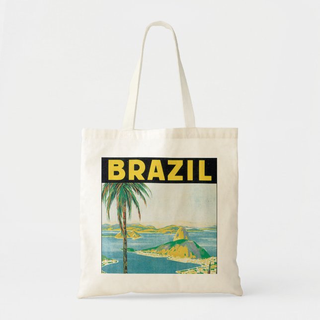 Vintages Reise-Plakat Brasiliens Tragetasche (Vorne)