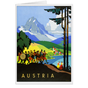 Vintages Reise-Plakat Österreichs