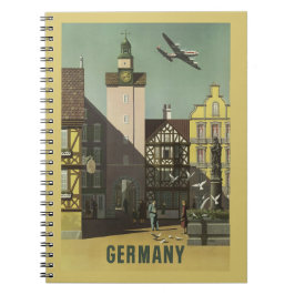 Vintages Reisenotizbuch DEUTSCHLANDS Notizblock