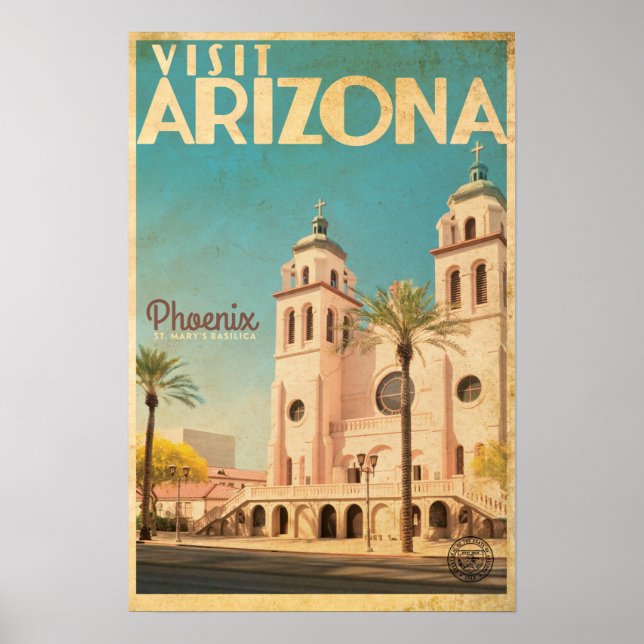 Vintages Reisenposter von Arizona Poster (Vorne)