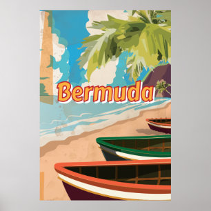 Vintages Reiseplakat Bermudas Poster