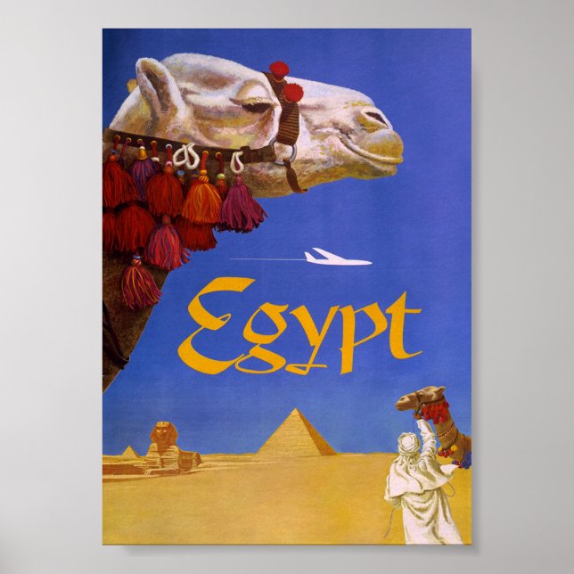 Vintages Reiseplakat für Ägypten Poster (Vorne)