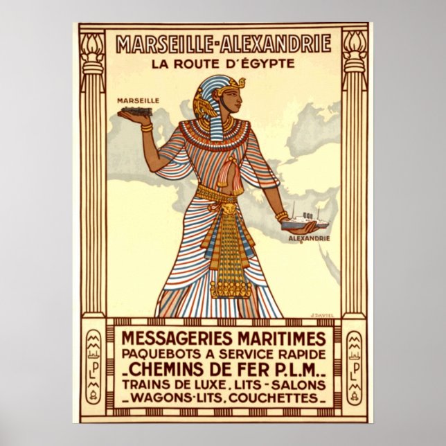 Vintages Reiseplakat für Ägypten Poster (Vorne)