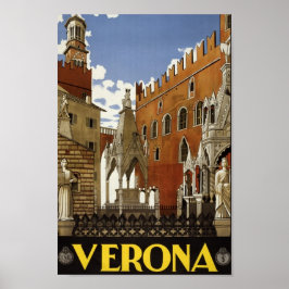 Vintages Reiseplakat für Italien Poster
