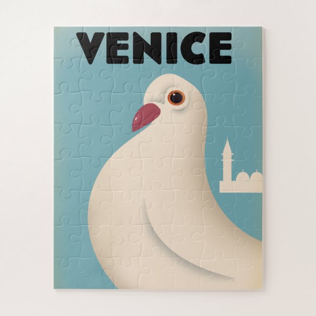 Vintages Reiseplakat in Venedig (Vertikal)