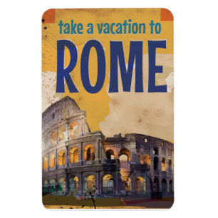 Vintages Reiseplakat Roms Magnet