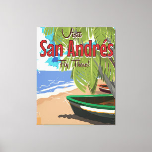 Vintages Reiseplakat Sans Andrés Leinwanddruck